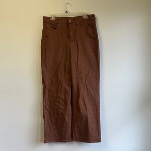 Brown Wide-Leg Pants